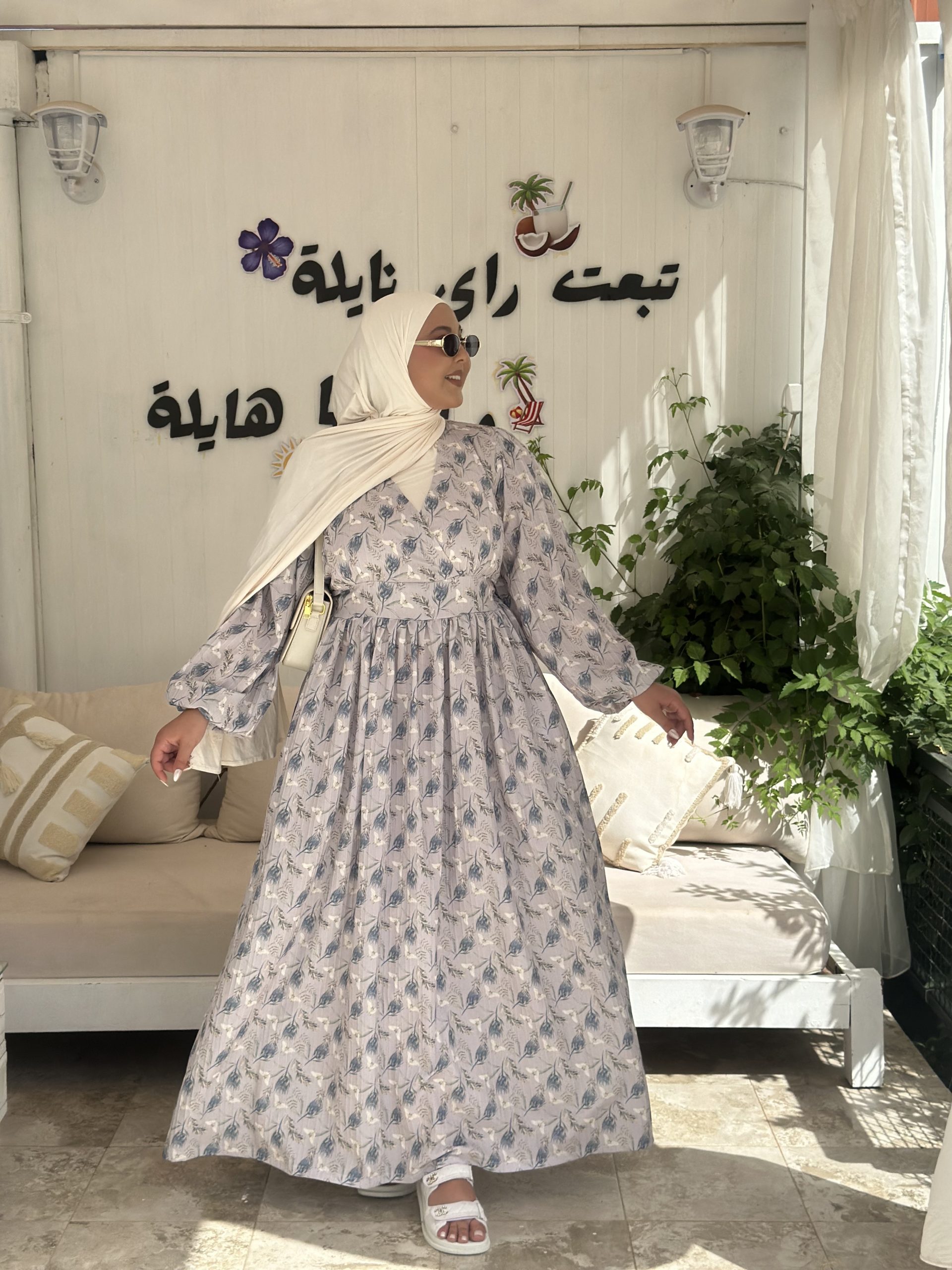 ROBE NAHLA  mauve lilas